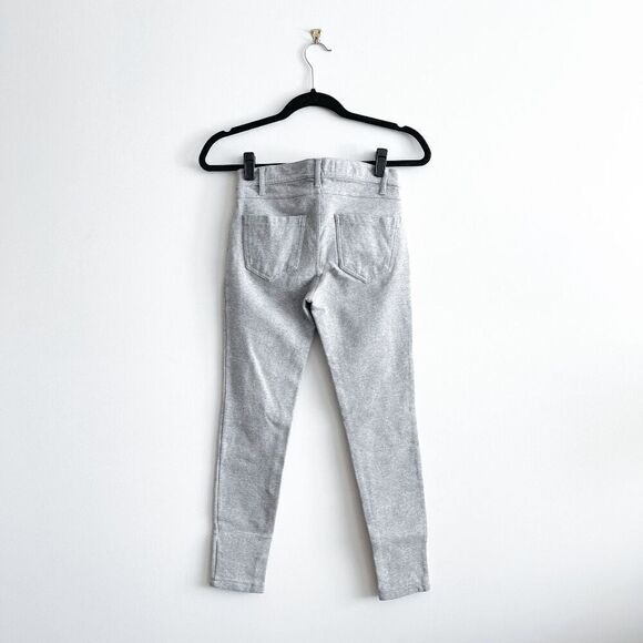 Zara Basics Women's Zip Fly Cropped Stretch Skinny Jeggings Heather Gray Size S - Picture 3 of 10